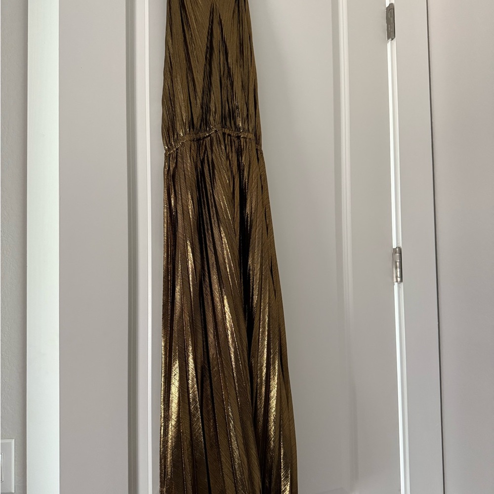 Lucy Paris Metallic Gold Dress